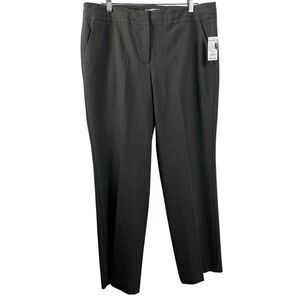 Dress Barn Trouser Leg Gray Dress Career Pants Sz Petite 16 Pockets Classic NEW